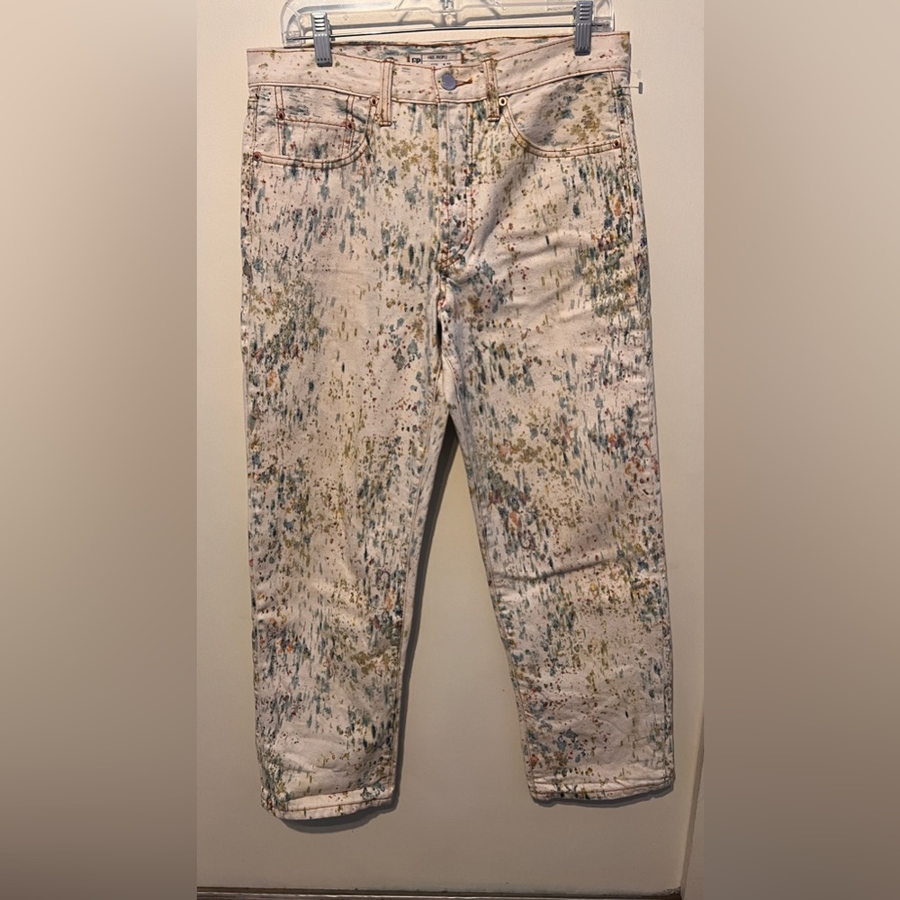 Free People boyfriend tie dye jeans